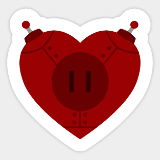 Robot Heart Sticker